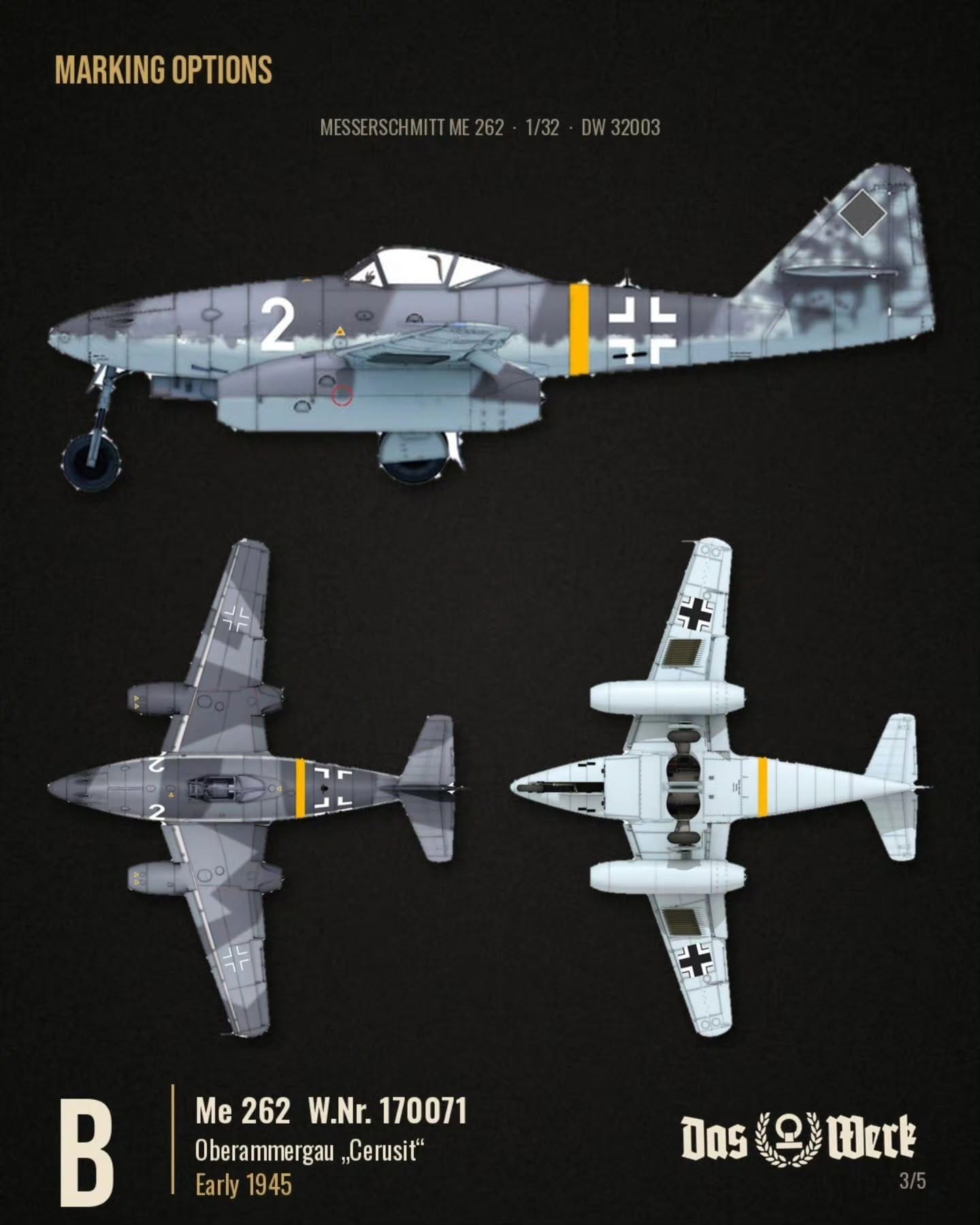 Das Werk - 32003 - Messerschmitt Me 262 - digital model