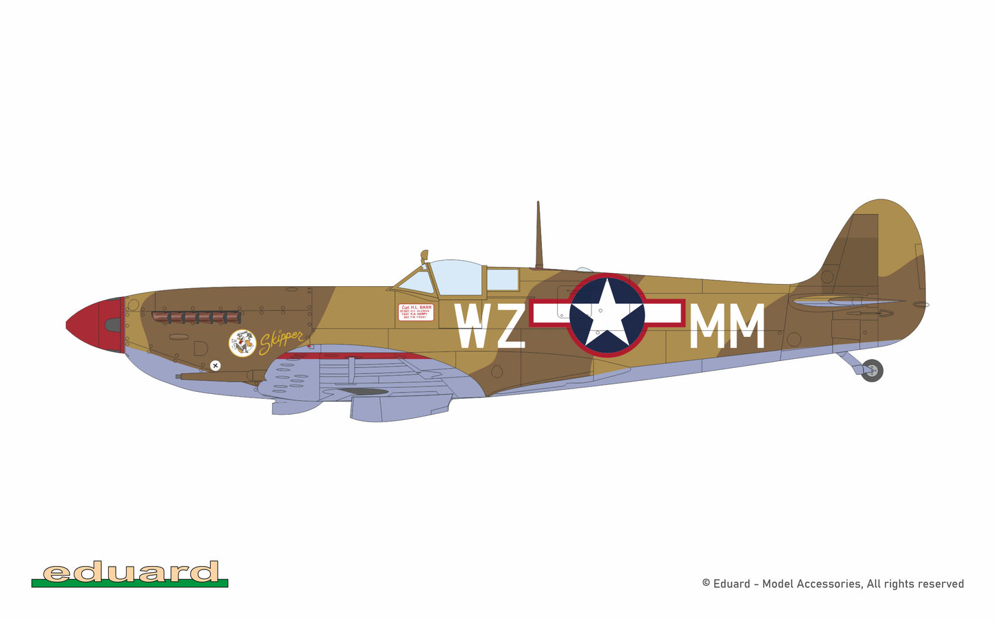 304 - Eduard - 8282 - Supermarine Spitfire Mk IX - paint schemes - Cpt. Harry Barr, 309th FS, 31st FG, 12th AF, Italy, December 1943 