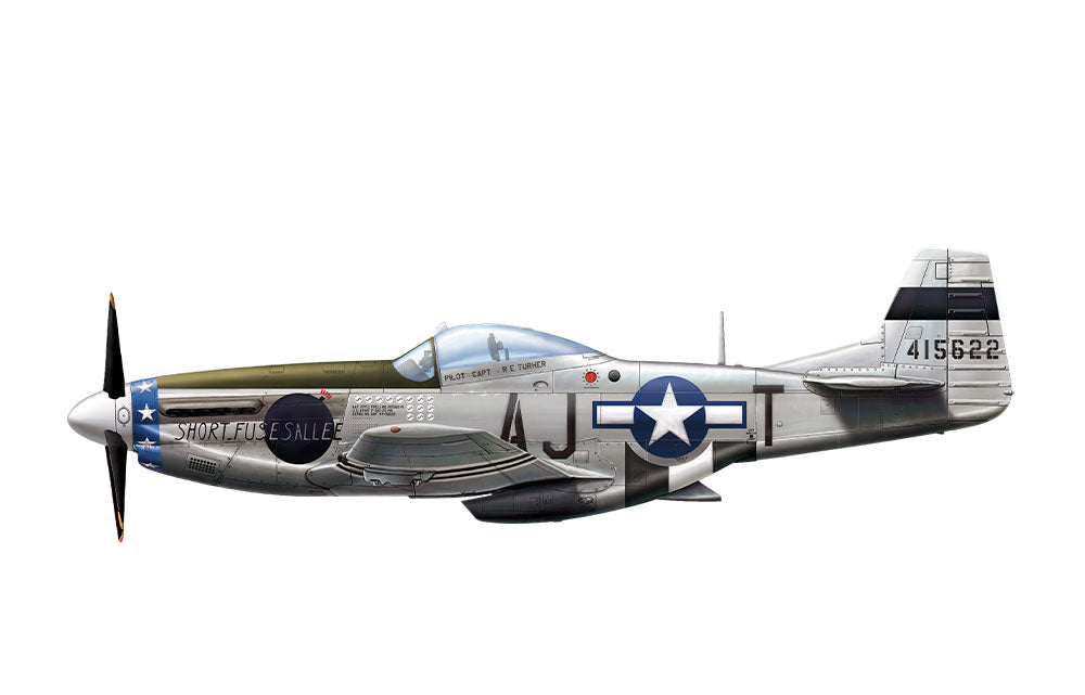 paint schemes - P-51D 44-15622 356th FS 354th FG 9th AF USAAF, Pilot Capt. Richard Turner