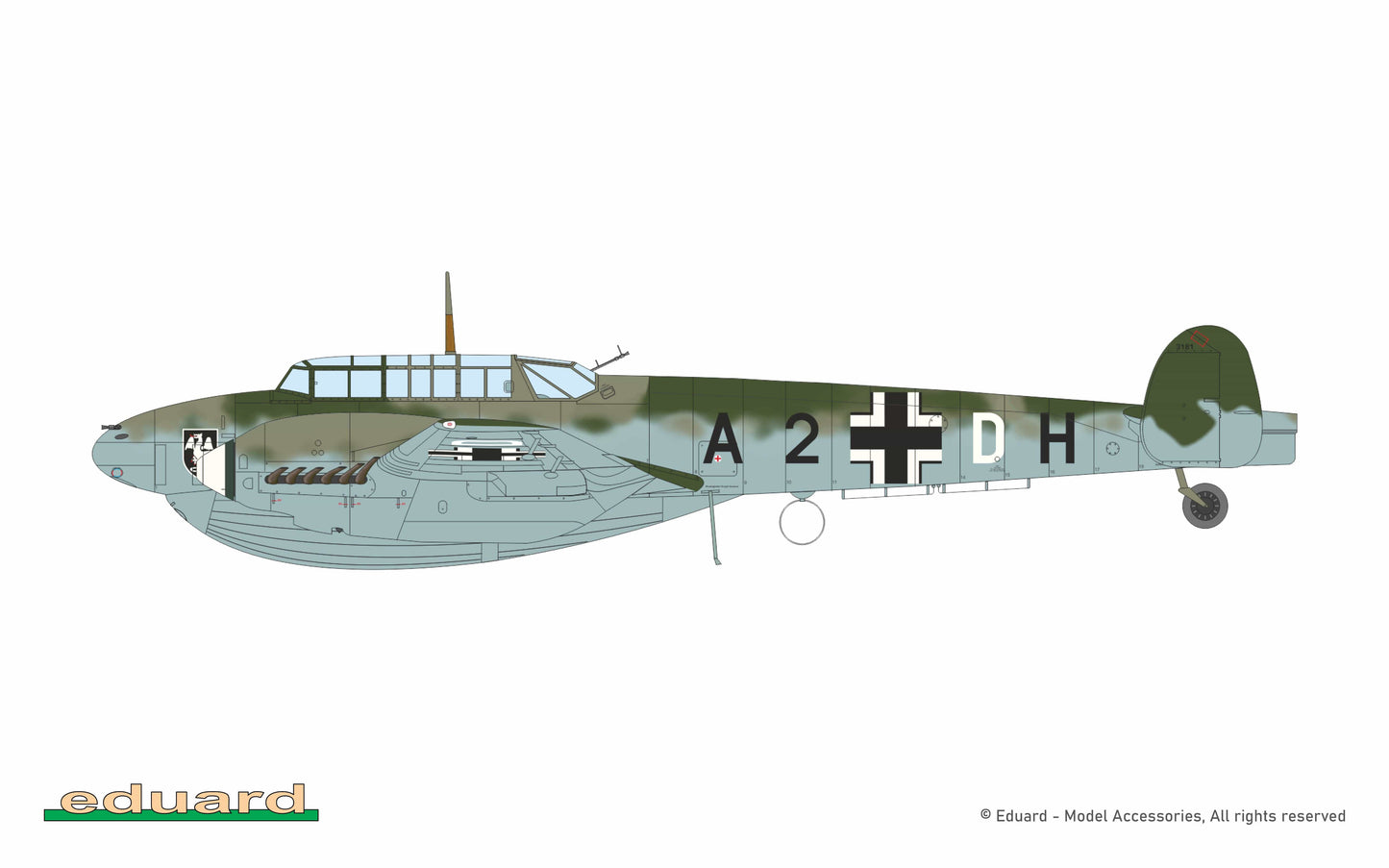 301 - Eduard - 8409 - Messerschmitt Bf 110 D - paint schemes
