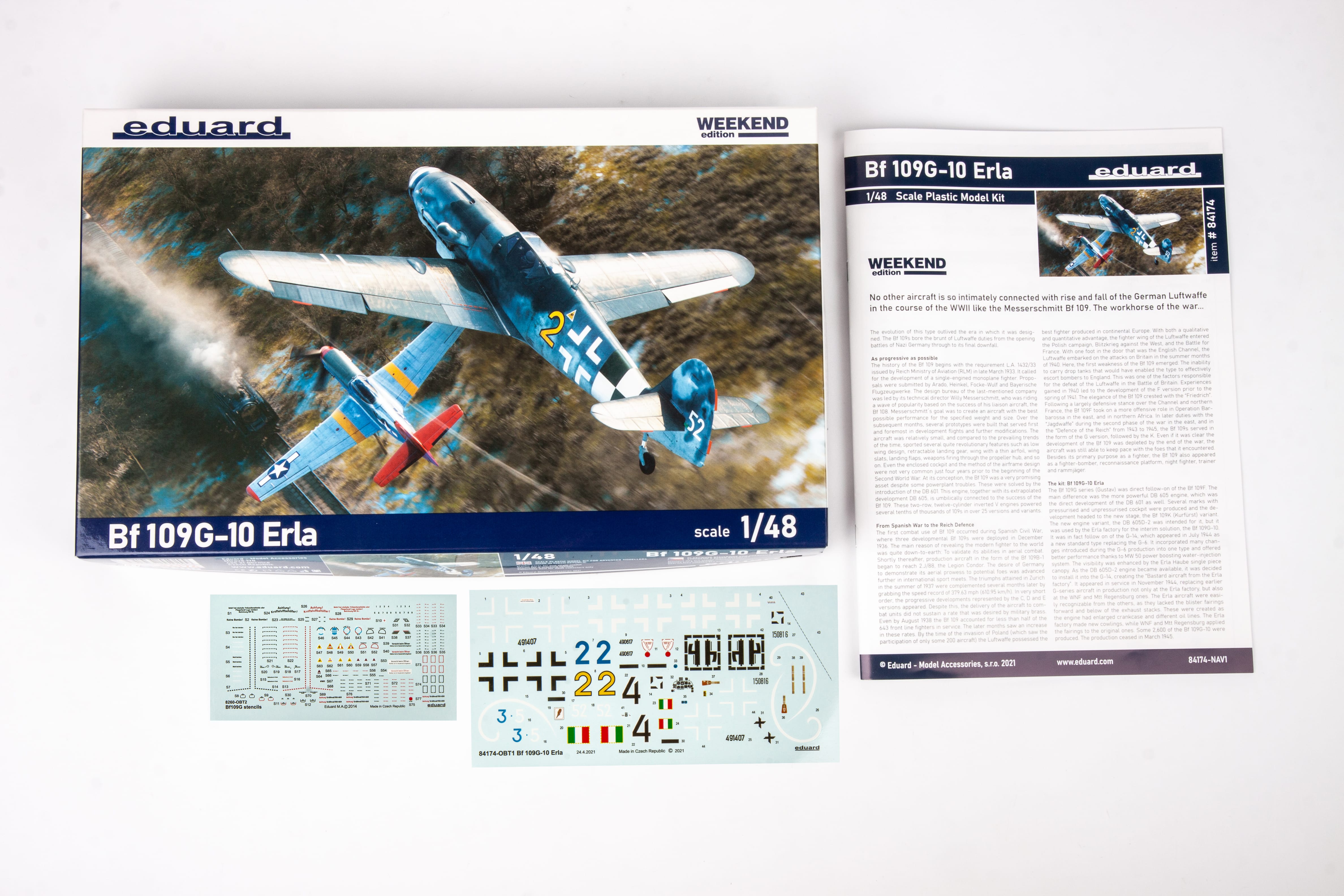 Eduard - 84174 - Messerschmitt Bf 109 G-10 (Erla) - box contents