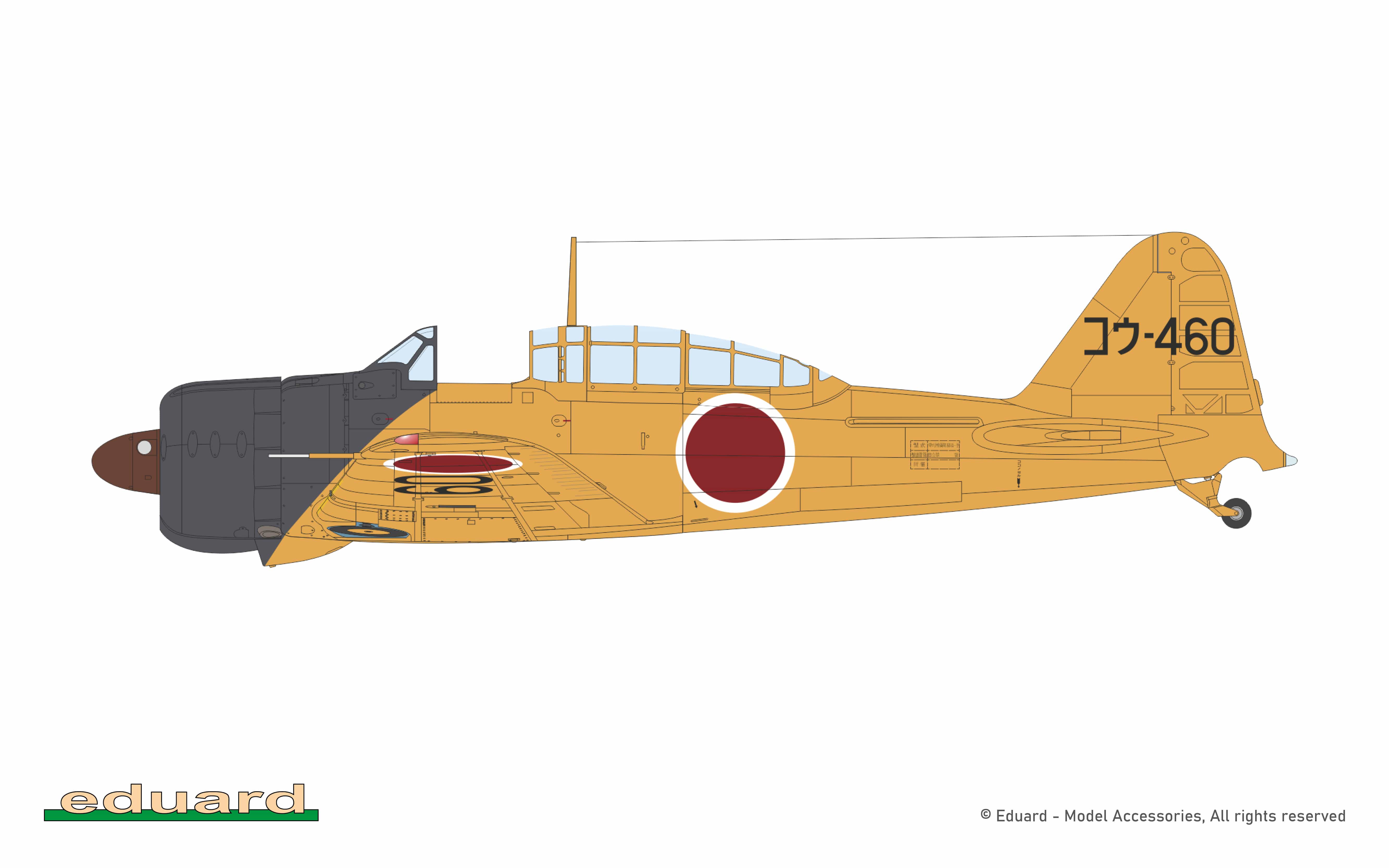 Eduard - 84211 - Mitsubishi A6M2-K Zero ‘Zeke’ - paint schemes - Kōnoike Kōkūtai, Kōnoike airbase, Japan, 1944