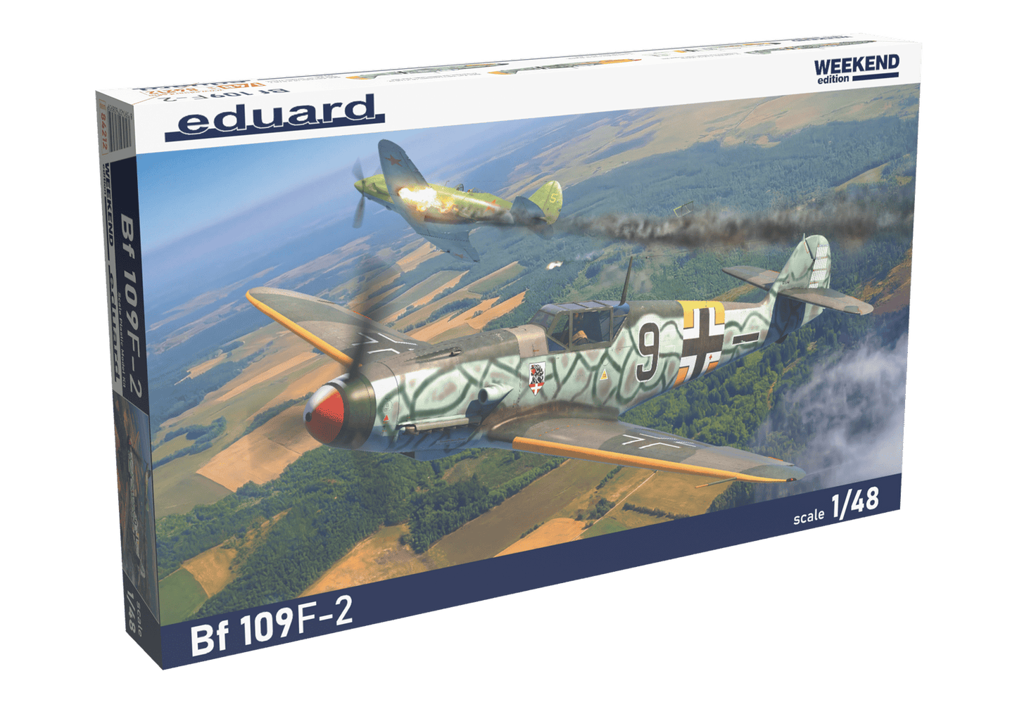 100 - Eduard - 84212 - Messerschmitt Bf 109 F-2 - box front left angle