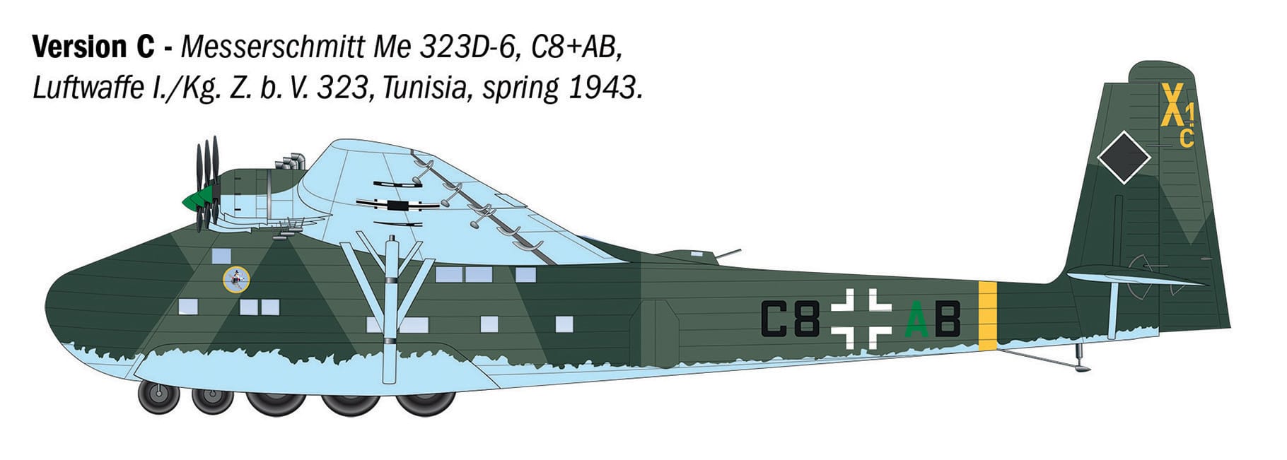 Italeri - 90104 - Messerschmitt Me 323 Gigant - paint schemes