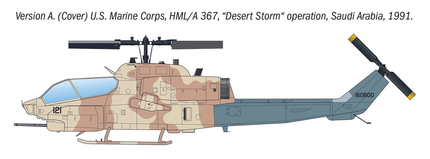 Italeri - 90160 - Bell AH-1W Super Cobra - paint schemes