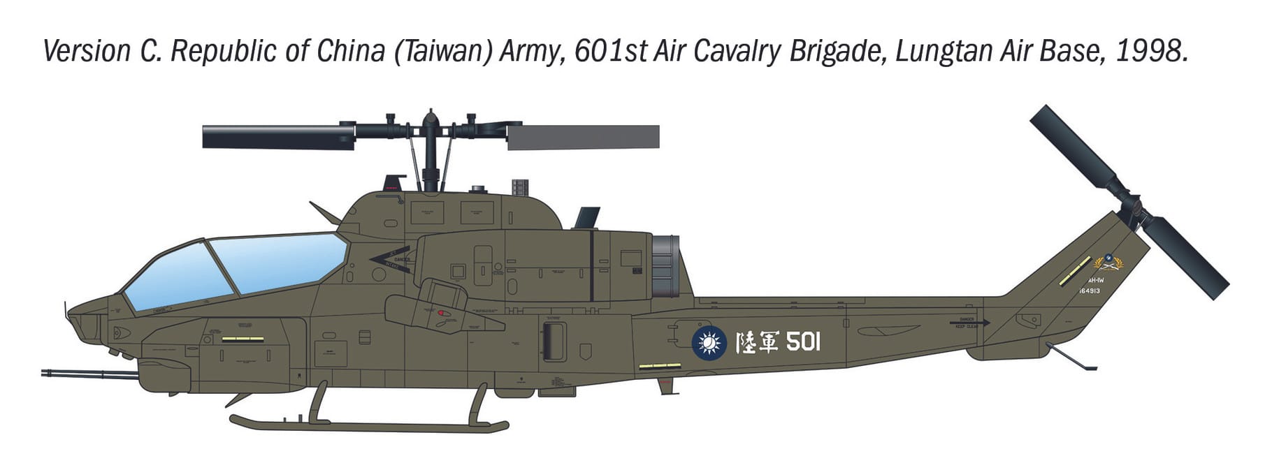 Italeri - 90160 - Bell AH-1W Super Cobra - paint schemes
