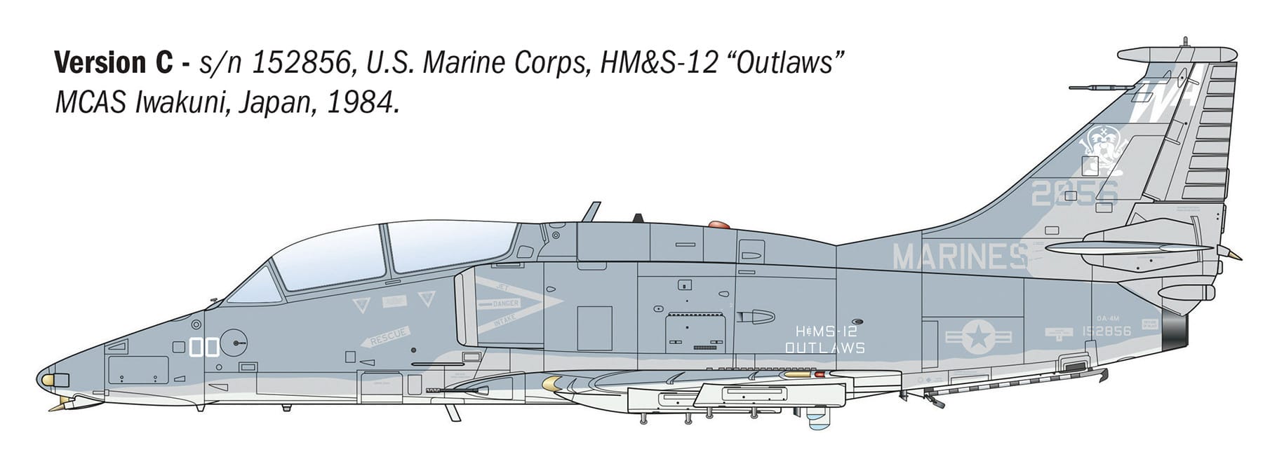 Italeri - 90165 - Douglas OA-4M Skyhawk - paint schemes