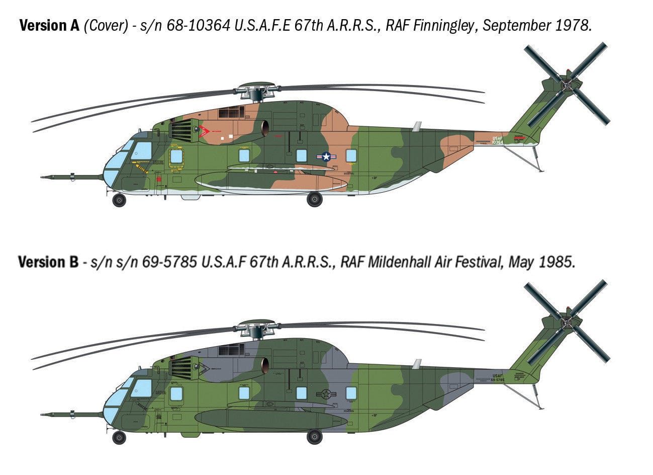Italeri - 91035 - Sikorsky HH-53C Jolly Green Giant - paint schemes