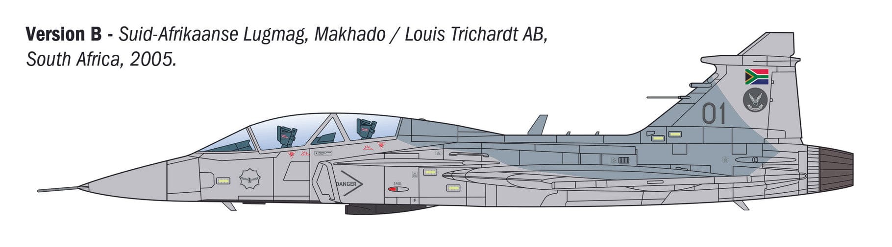 Italeri - 91216 - Saab JAS 39 Gripen - paint schemes