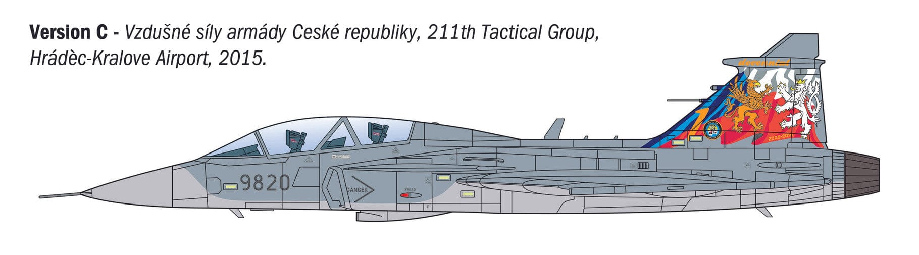 Italeri - 91216 - Saab JAS 39 Gripen - paint schemes