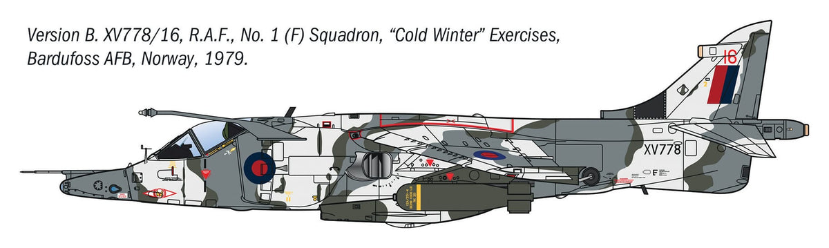 301 - Italeri - 91278 - Hawker Siddeley Harrier GR.3 - paint schemes