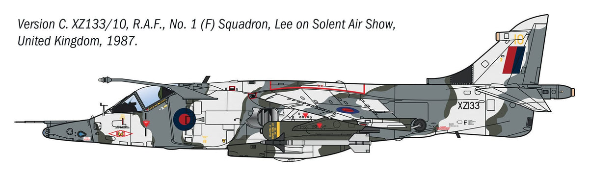 302 - Italeri - 91278 - Hawker Siddeley Harrier GR.3 - paint schemes