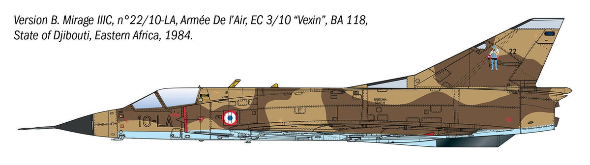 301 - Italeri - 92505 - Dassault Mirage IIIC - paint schemes