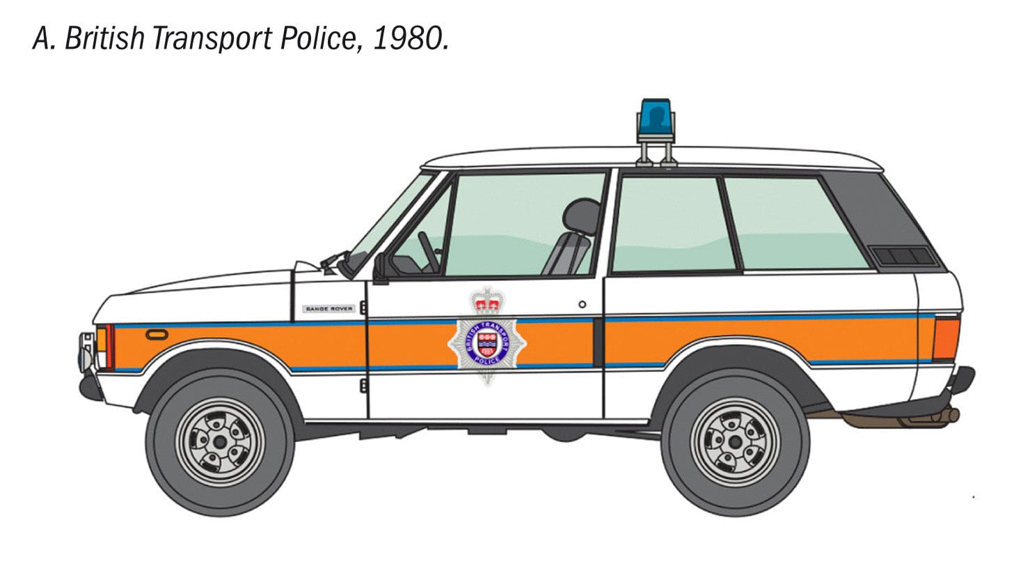 Italeri - 93661 - Range Rover Classic Police Car - paint schemes