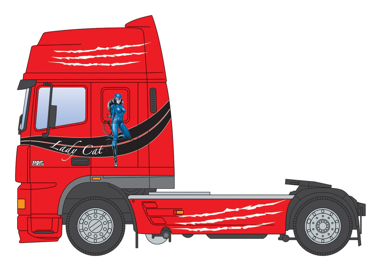Italeri - 93834 - DAF XF95 Super Space Cab - paint schemes