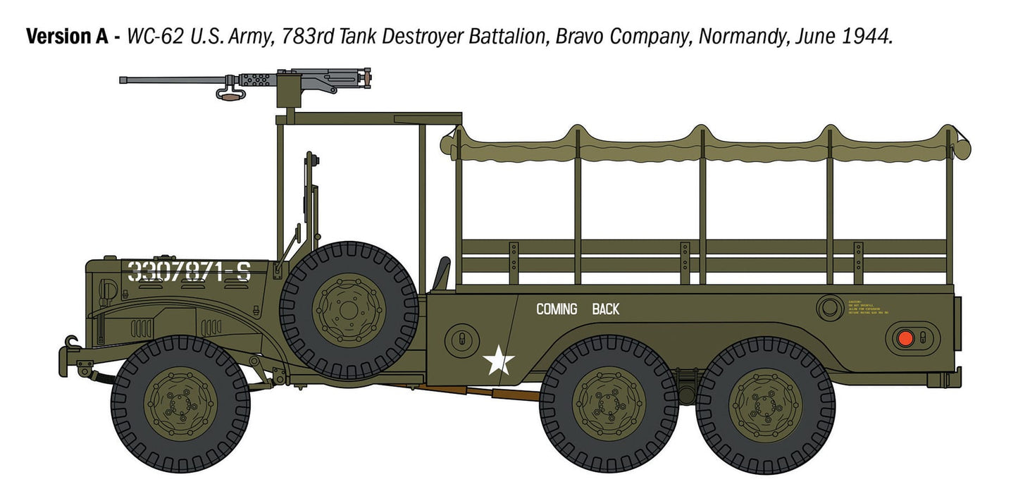 300 - Italeri - 96230 - Dodge WC62 1½ ton 6x6 - paint schemes