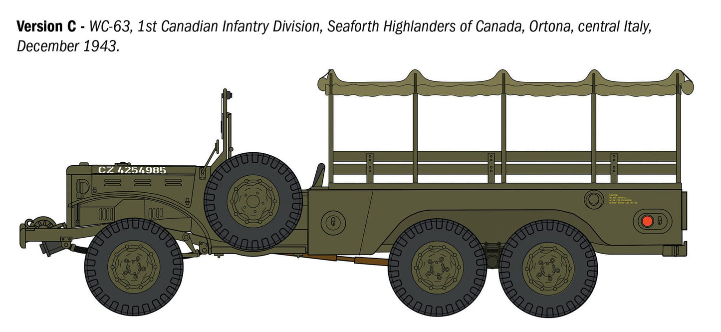 302 - Italeri - 96230 - Dodge WC62 1½ ton 6x6 - paint schemes