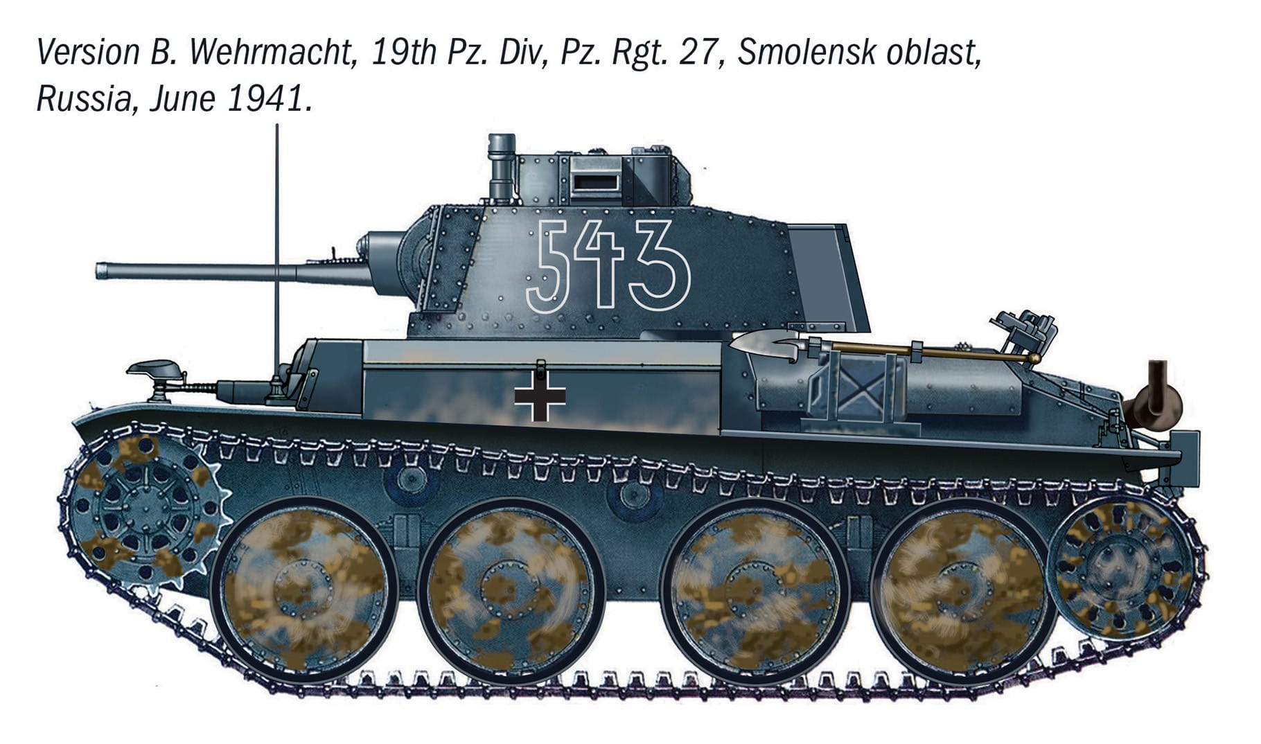 Italeri - 96489 - Pz.Kpfw. 38(t) Ausf. F - paint schemes