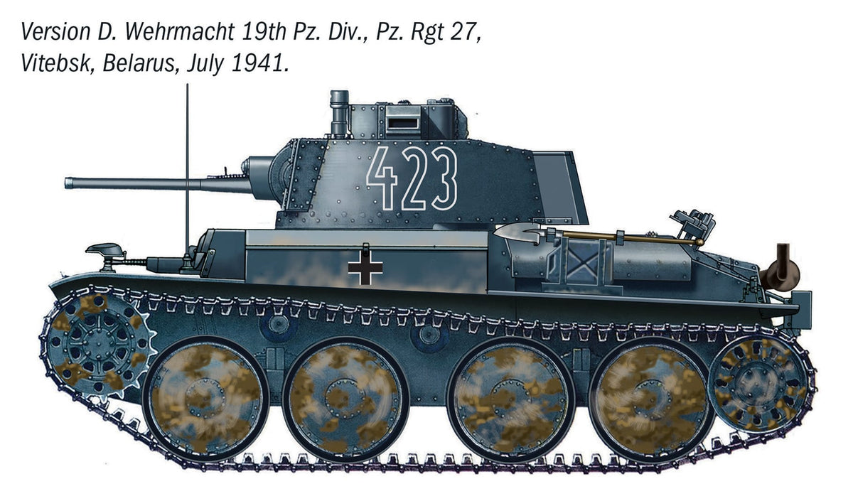 303 - Italeri - 96489 - Pz.Kpfw. 38(t) Ausf. F - paint schemes