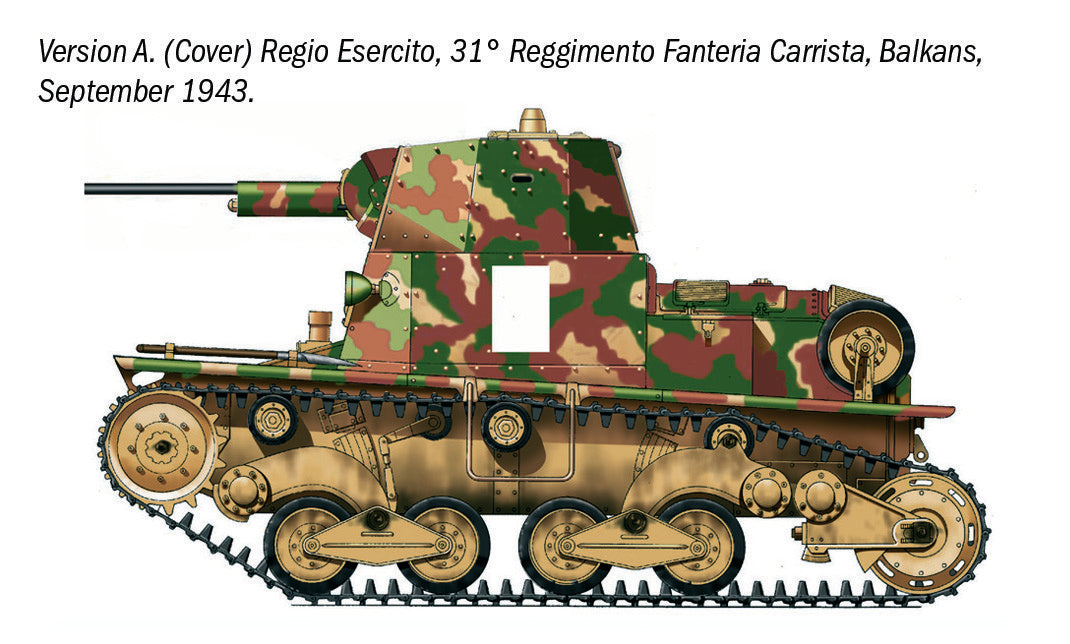 Italeri - 96553 - Carro Armato L6/40 - paint schemes