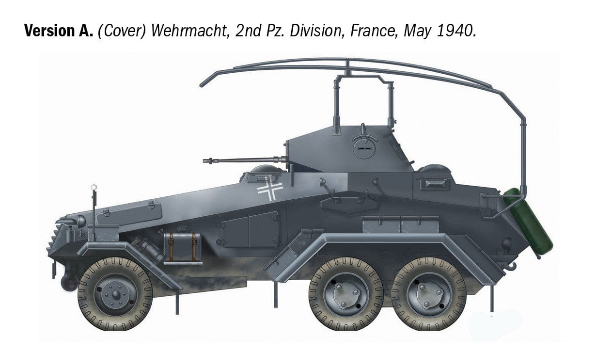 Italeri - 97032 - s.Pz.Sp.Wg. (Fu) Sd.Kfz. 232 6-Rad - paint schemes