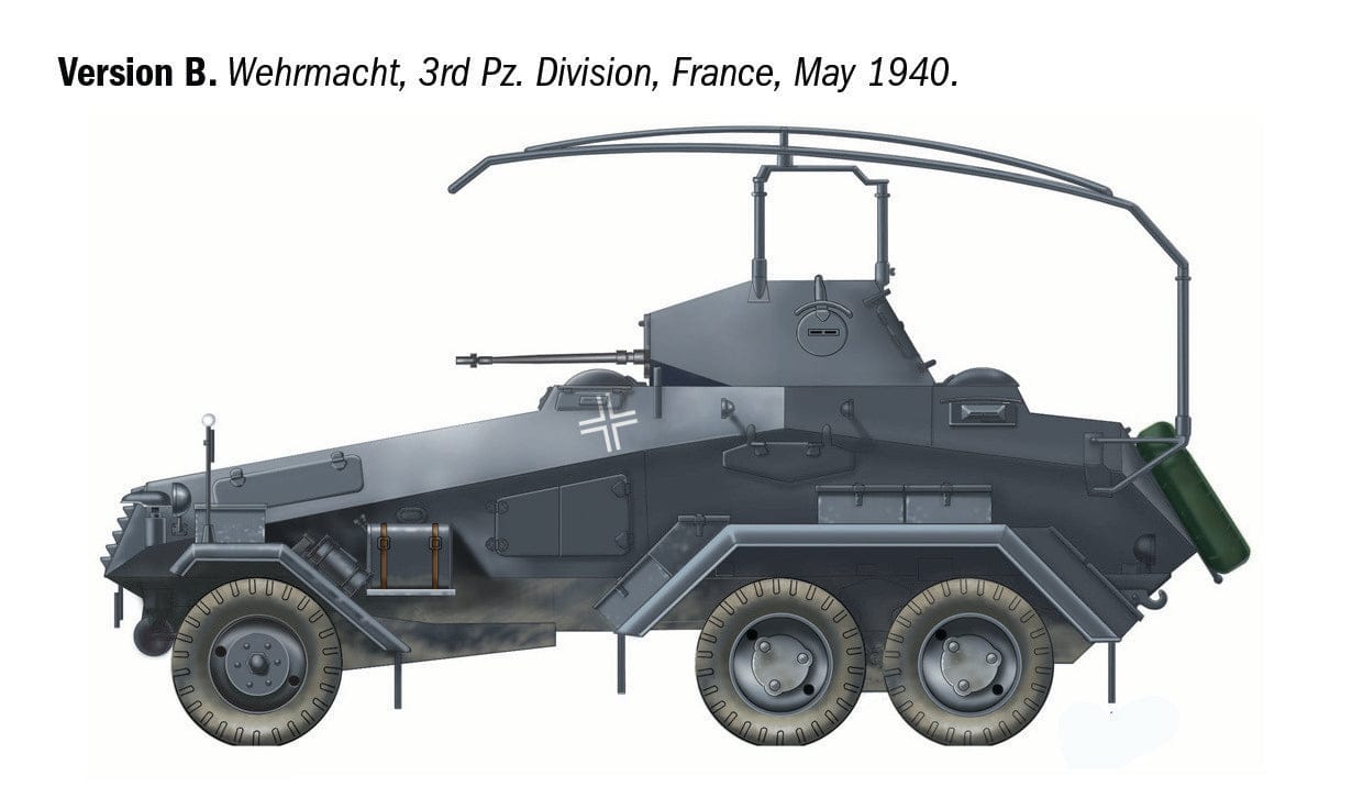 301 - Italeri - 97032 - s.Pz.Sp.Wg. (Fu) Sd.Kfz. 232 6-Rad - paint schemes