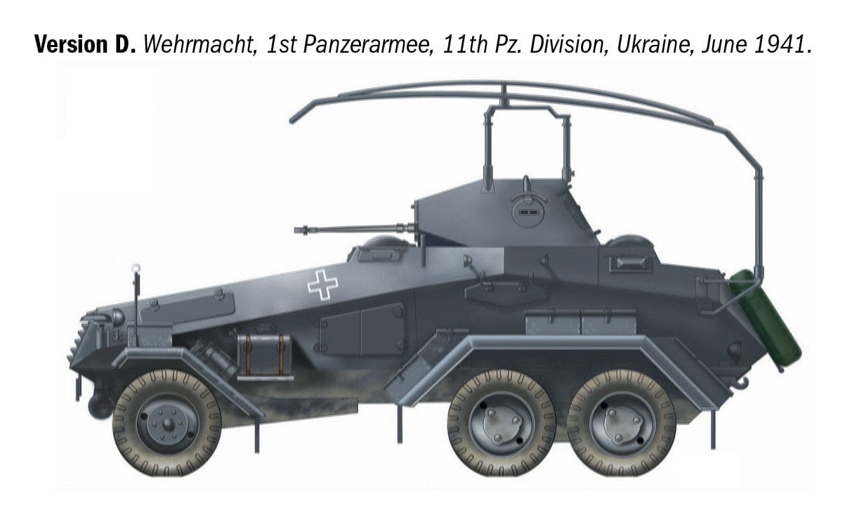 303 - Italeri - 97032 - s.Pz.Sp.Wg. (Fu) Sd.Kfz. 232 6-Rad - paint schemes