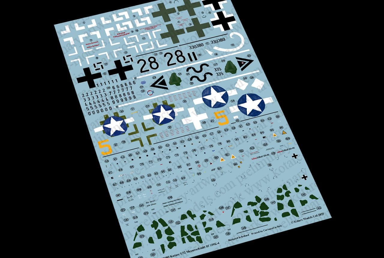 Kotare - 32009 - Messerschmitt Bf 109 K-4 - decals