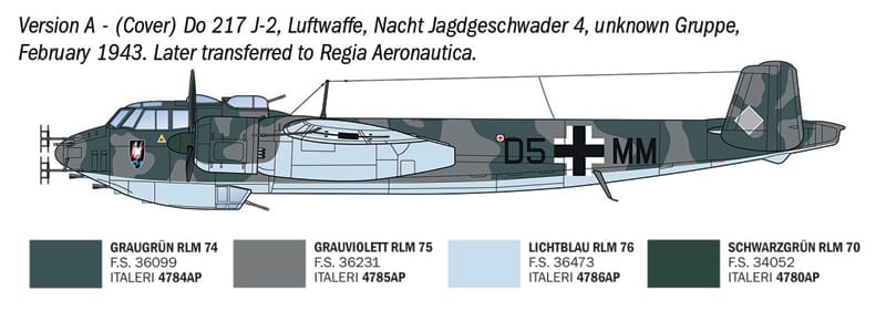 300 - Italeri - 91266 - Dornier Do 217 J-1/J-2 Nachtjäger - paint schemes