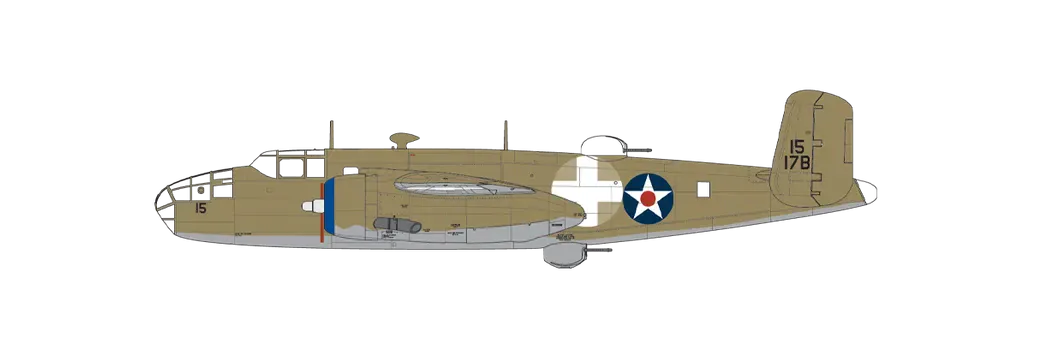 300 - Airfix - A06020 - North American B-25B Mitchell - paint schemes