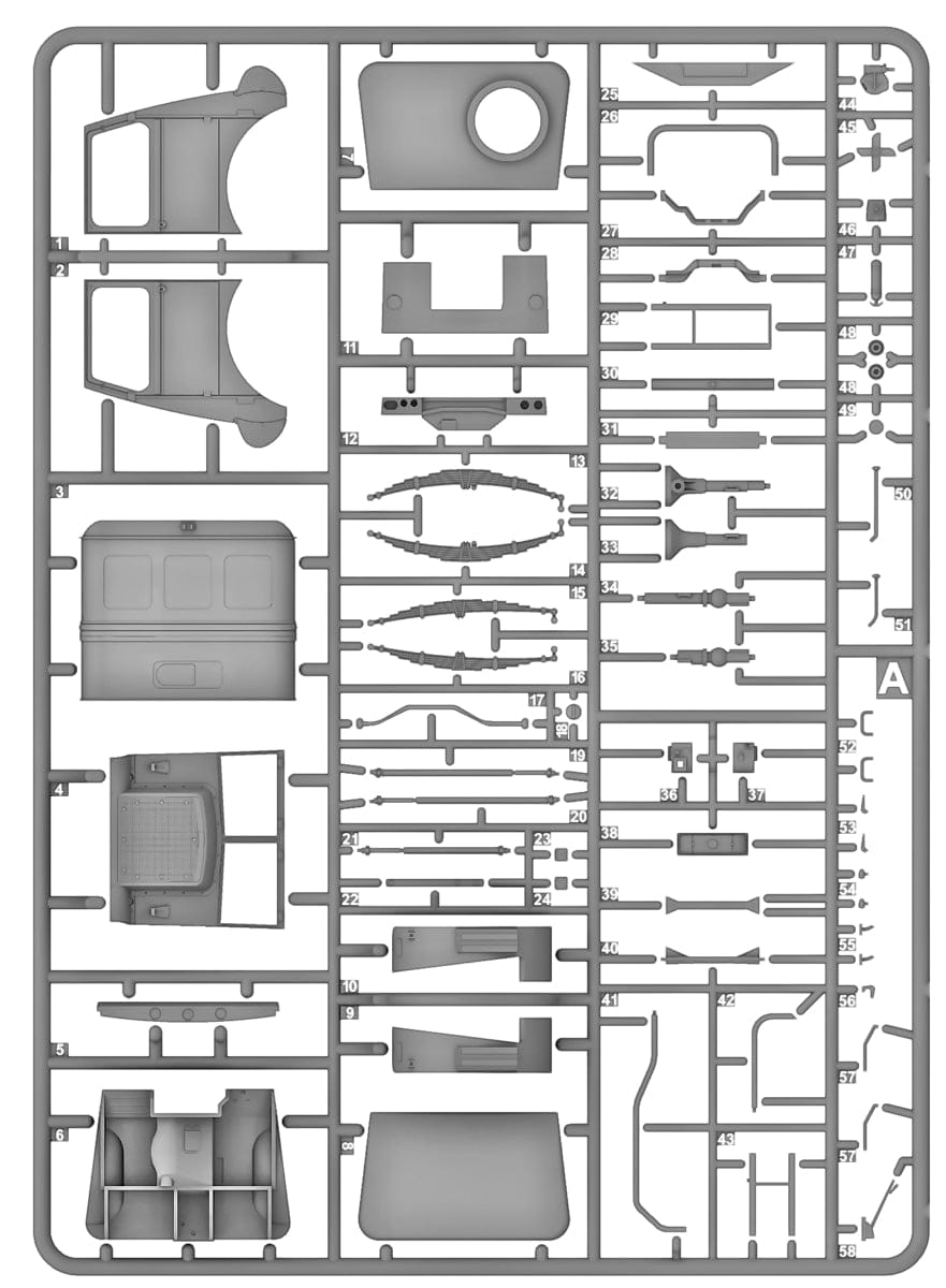 IBG - 35062 - Bedford QLC 3-ton 4×4 Refueller - sprue