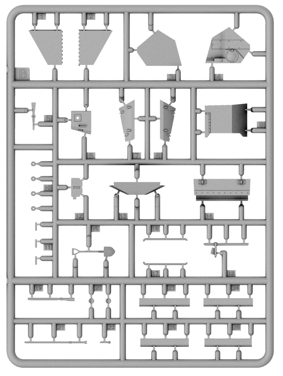 201 - IBG - 35019 - Otter Mk I LRC - sprue