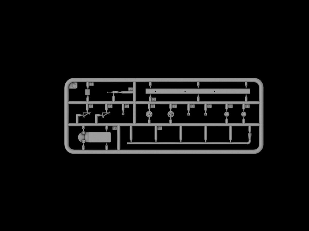 IBG - 35062 - Bedford QLC 3-ton 4×4 Refueller - sprue