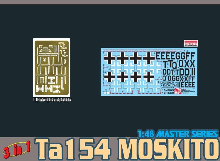 400 - Dragon - 5522 - Focke-Wulf Ta 154 A-1/V-1/V-3 Moskito - decals