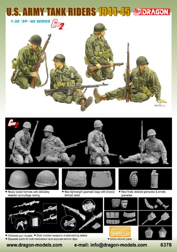 011 - Dragon - 6378 - United States Tank Riders (1944-45) - secondary image
