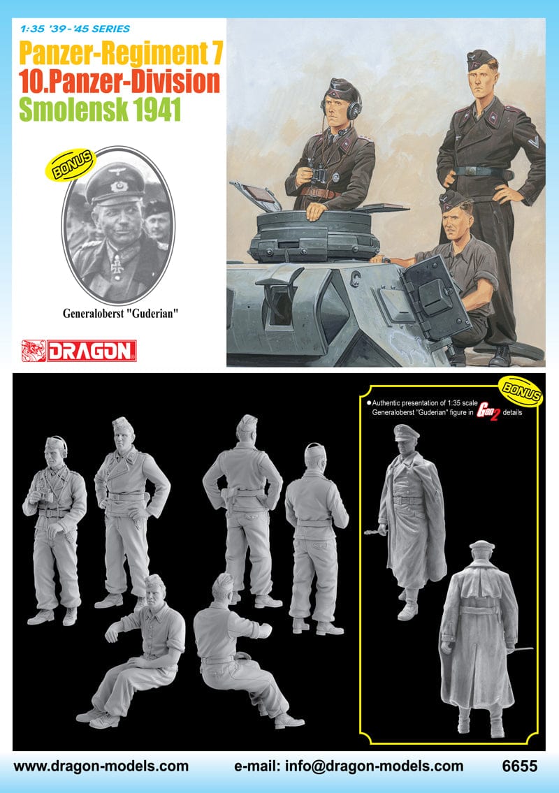 011 - Dragon - 6655 - German 7. Panzer-Regiment, 10. Panzer Division Tank Crew (Smolensk 1941) - secondary image