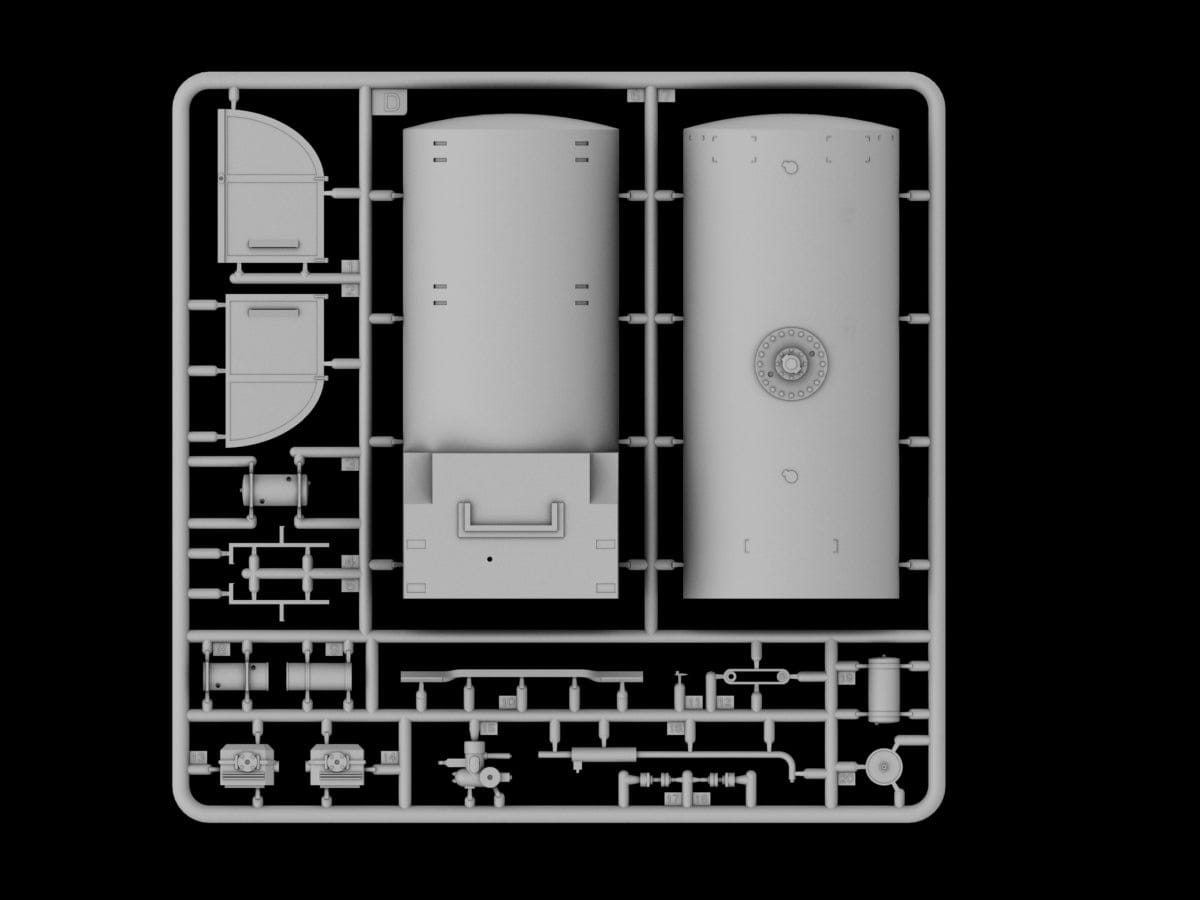 IBG - 35062 - Bedford QLC 3-ton 4×4 Refueller - sprue