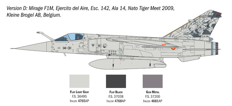 303 - Dassault Mirage F1 C/CR - paint schemes