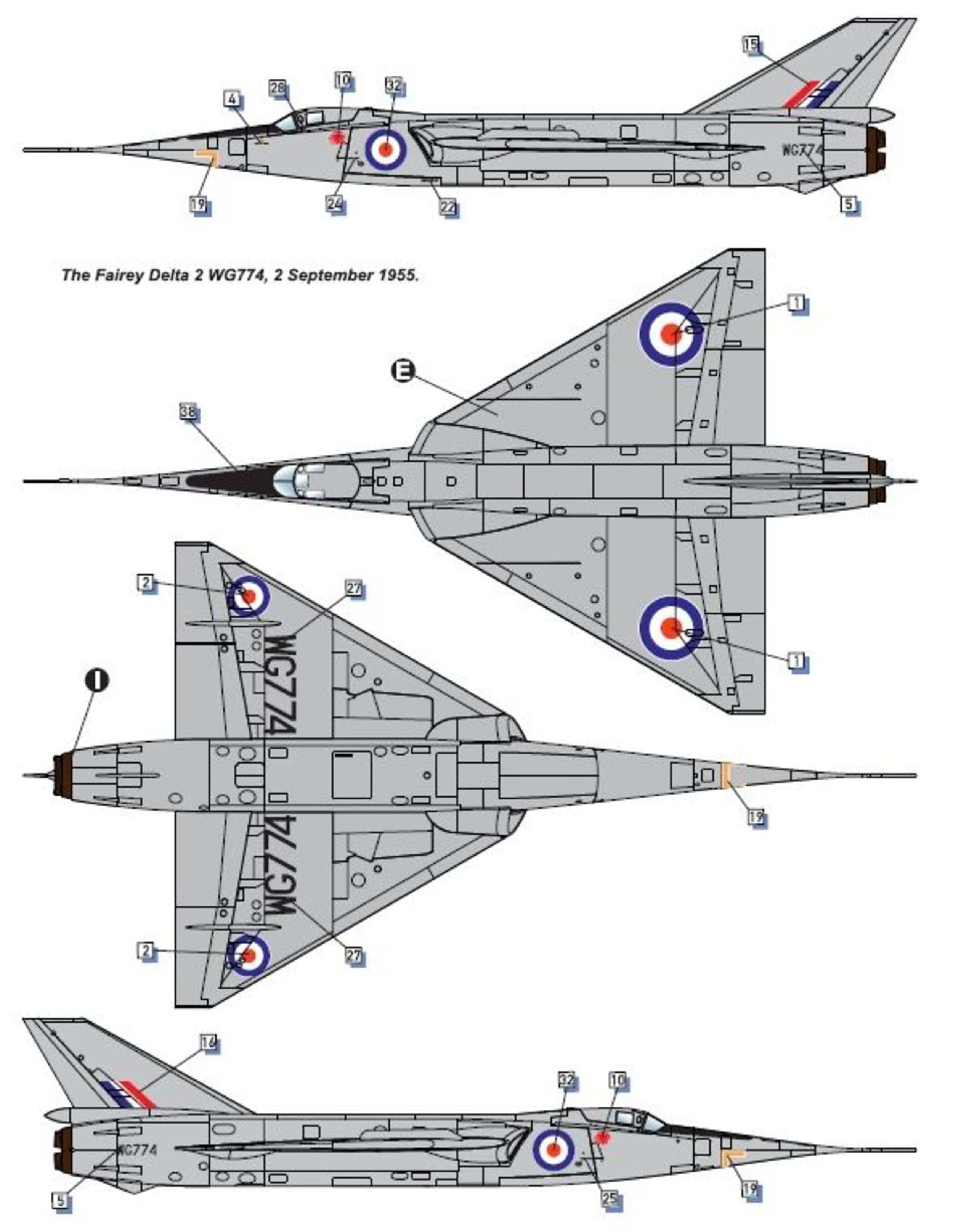 Dora Wings - 48064 - Fairy Delta FD.2 - paint schemes