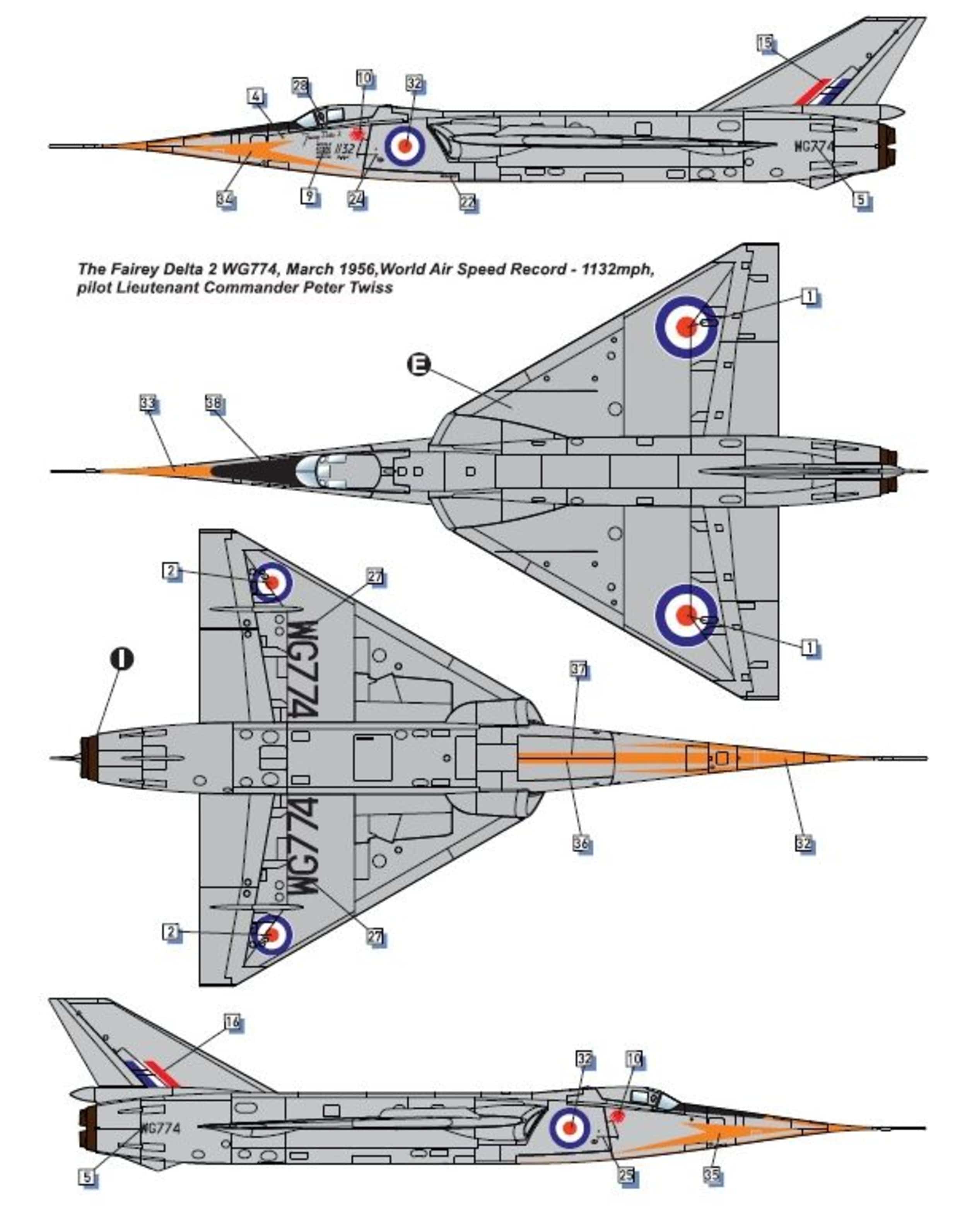 Dora Wings - 48064 - Fairy Delta FD.2 - paint schemes