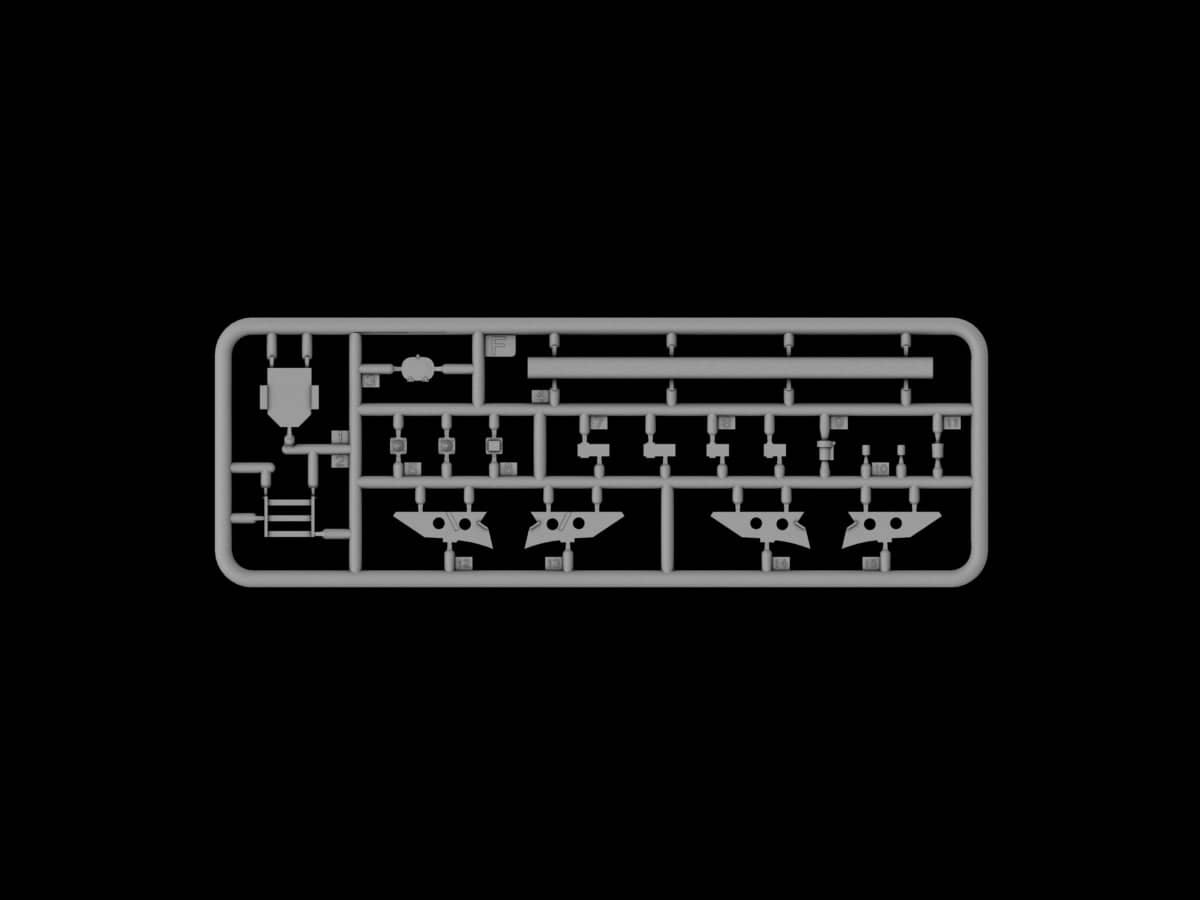 206 - IBG - 35014 - Bedford QLC 3-ton 4×4 Tanker - sprue