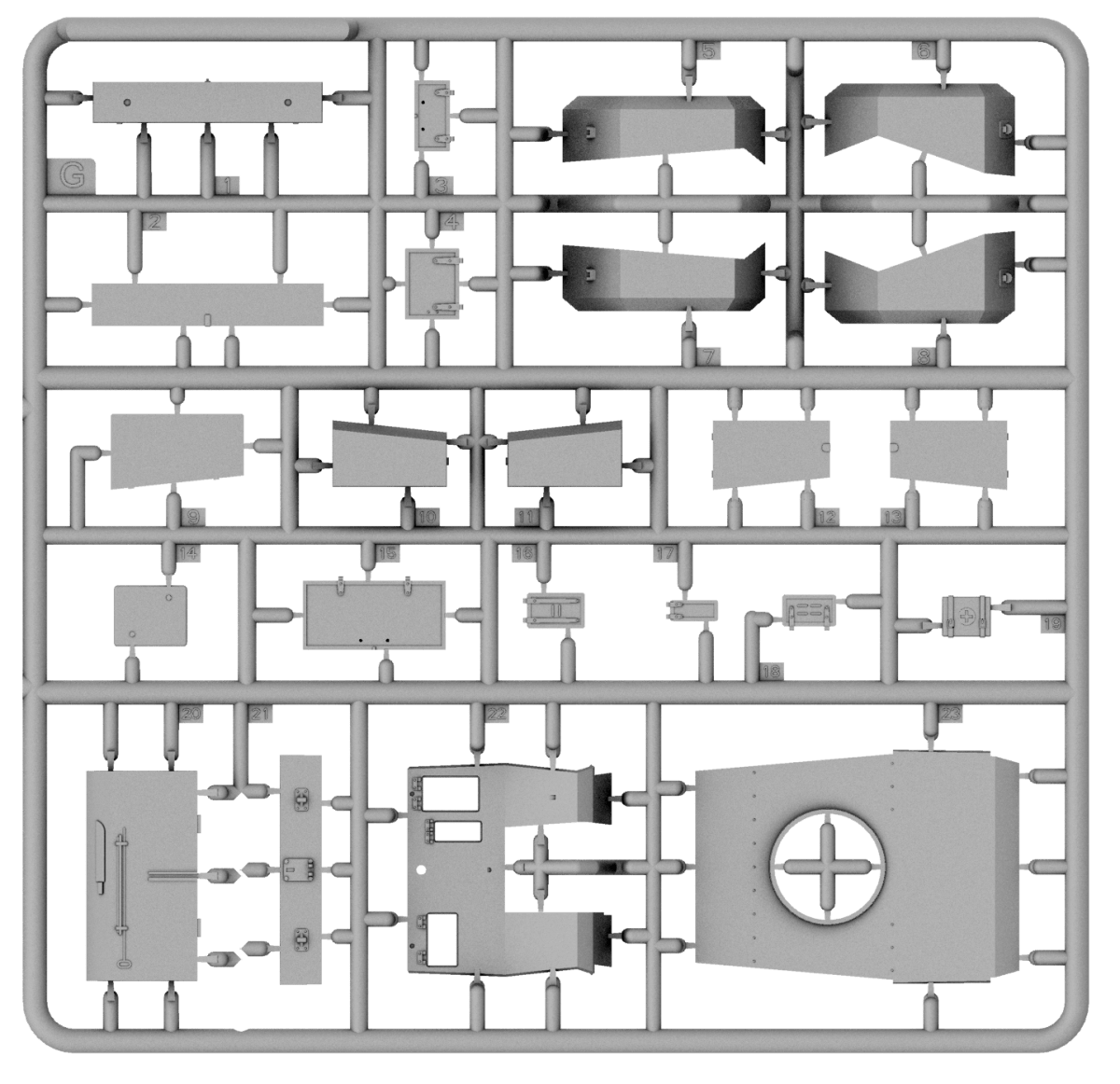 IBG - 35019 - Otter Mk I LRC - sprue