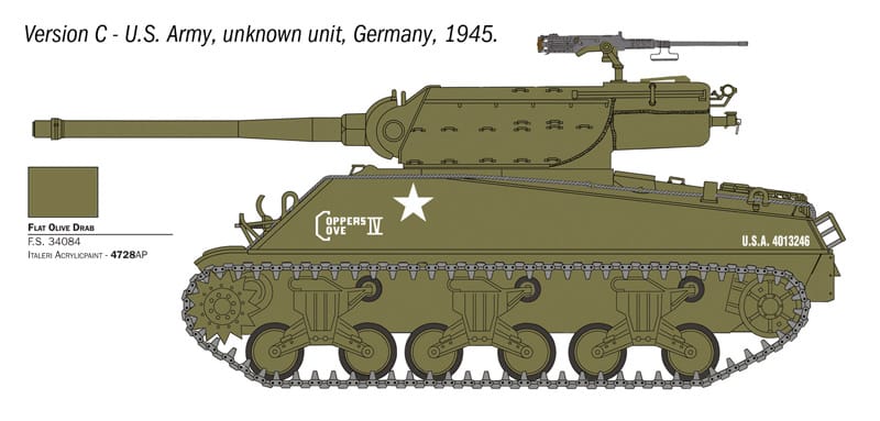 Italeri - 96538 - 90mm GMC M36B1 - paint schemes