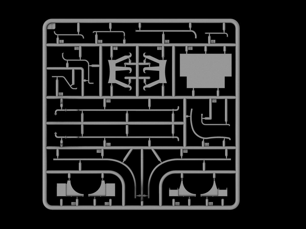 205 - IBG - 35062 - Bedford QLC 3-ton 4×4 Refueller - sprue
