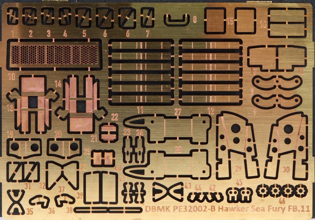 DBMK - 32002 - Hawker Sea Fury FB.11 - photo-etched parts