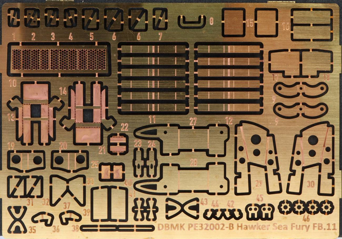 281 - DBMK - 32002 - Hawker Sea Fury FB.11 - photo-etched parts