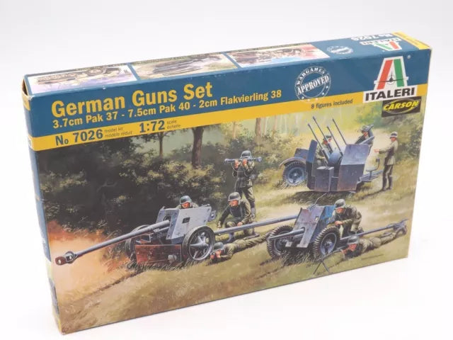 Ensemble de canons allemands : PaK 36 / PaK 4 / FlaK 38