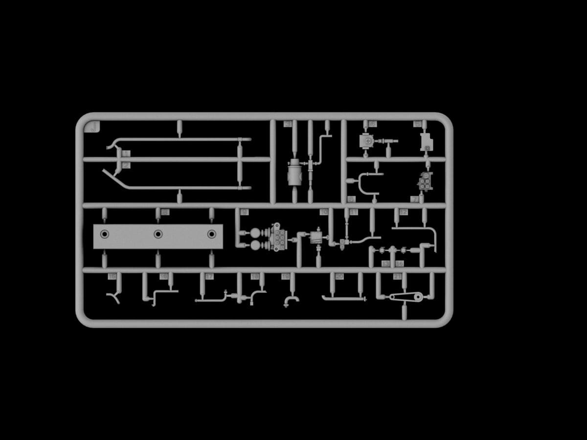 206 - IBG - 35062 - Bedford QLC 3-ton 4×4 Refueller - sprue