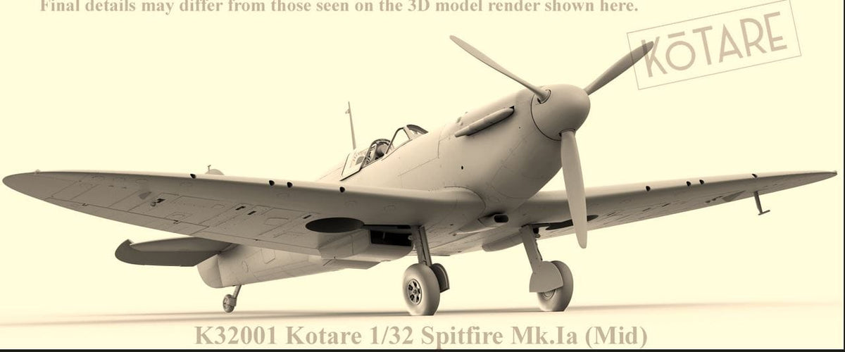 502 - Kotare - 32001 - Supermarine Spitfire Mk Ia (mid) - digital model