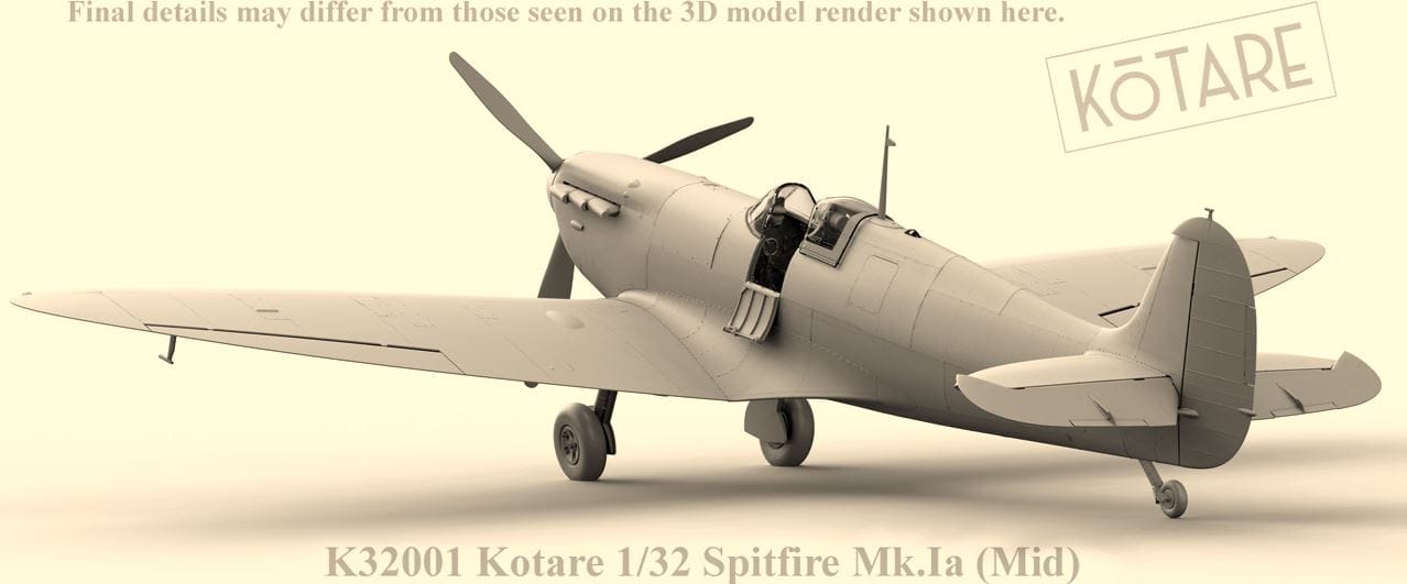 Kotare - 32001 - Supermarine Spitfire Mk Ia (mid) - digital model